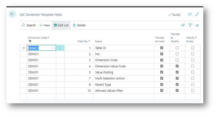 Def Dimensions Template Fields